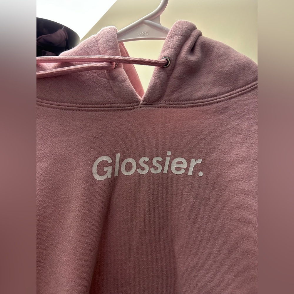 Glossier Pink Oversized Long Sleeve Hoodie